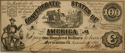 100 Dollar Confederate Bill